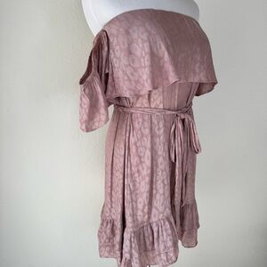 Shore Leon Ruffle Powder Blush Pink Dress
